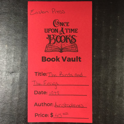 The Birds and The Frogs - Aristophanes - Easton Press - 1979