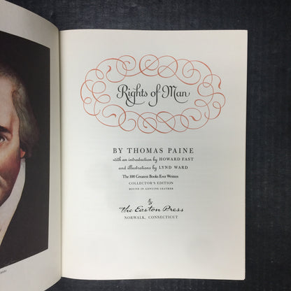 Rights of Man - Thomas Paine - Easton Press - 1979