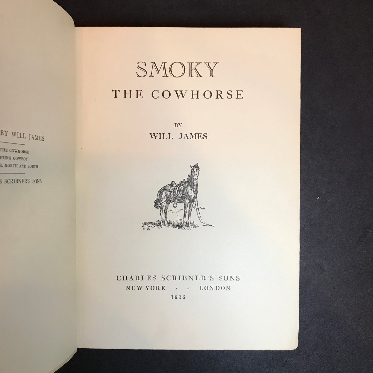 Smoky - Will James - 1st Edition - 1926