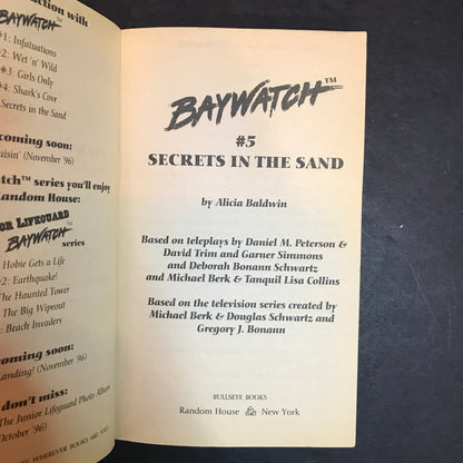 Baywatch: Secrets in the Sand - Alicia Baldwin - 1996