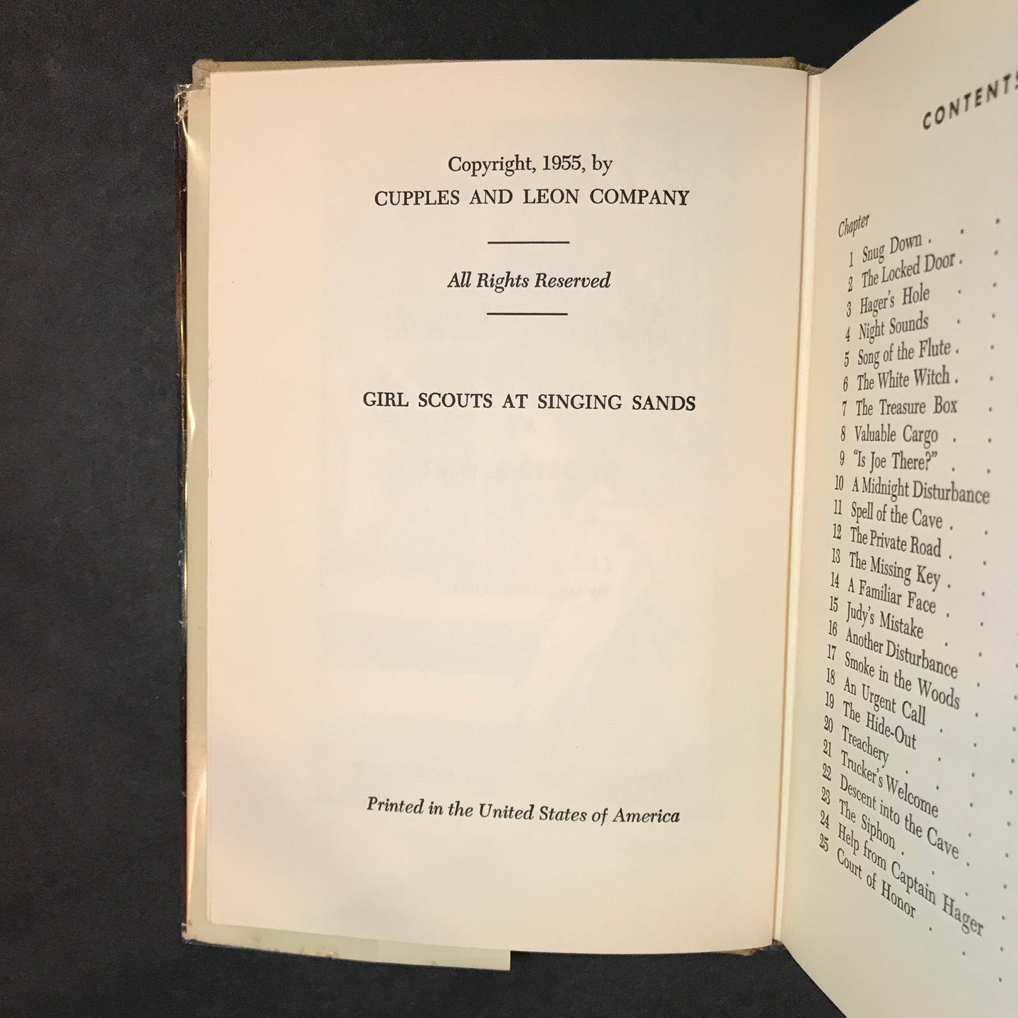 The Girl Scouts at Singing Sands - Mildred A. Wirt - Probable 1st - 1955