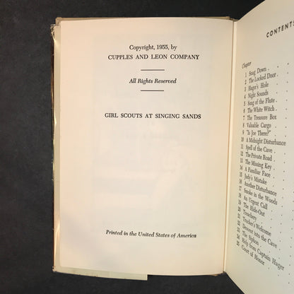 The Girl Scouts at Singing Sands - Mildred A. Wirt - Probable 1st - 1955
