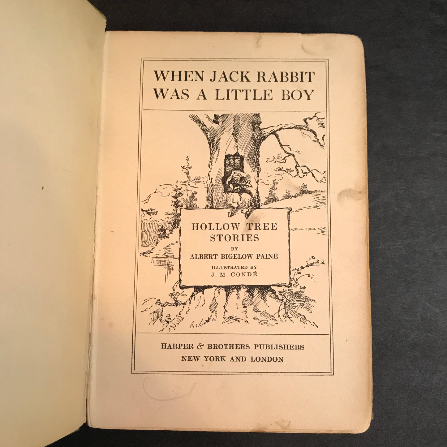 Hollow Tree Stories: When Jack Rabbit Was A Little Boy - Albert Bigelow Paine - 1910