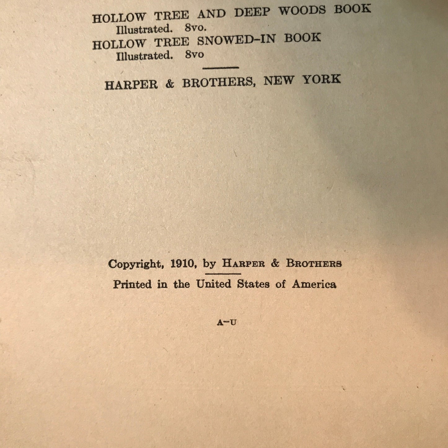 Hollow Tree Stories: When Jack Rabbit Was A Little Boy - Albert Bigelow Paine - 1910