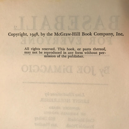 Baseball For Everyone - Joe DiMaggio - 1948