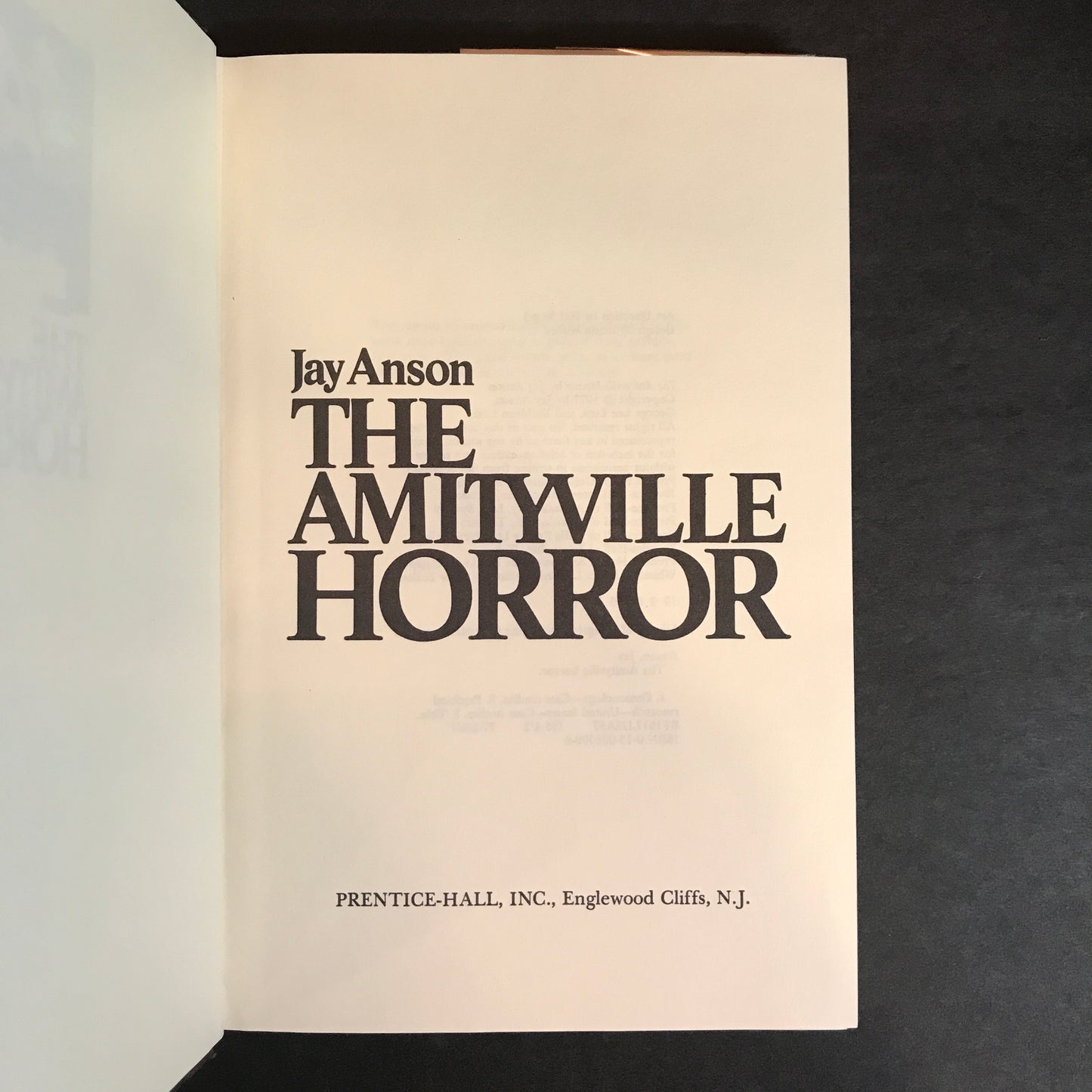 The Amityville Horror: A True Story - Jay Anson - 3rd Printing - 1977