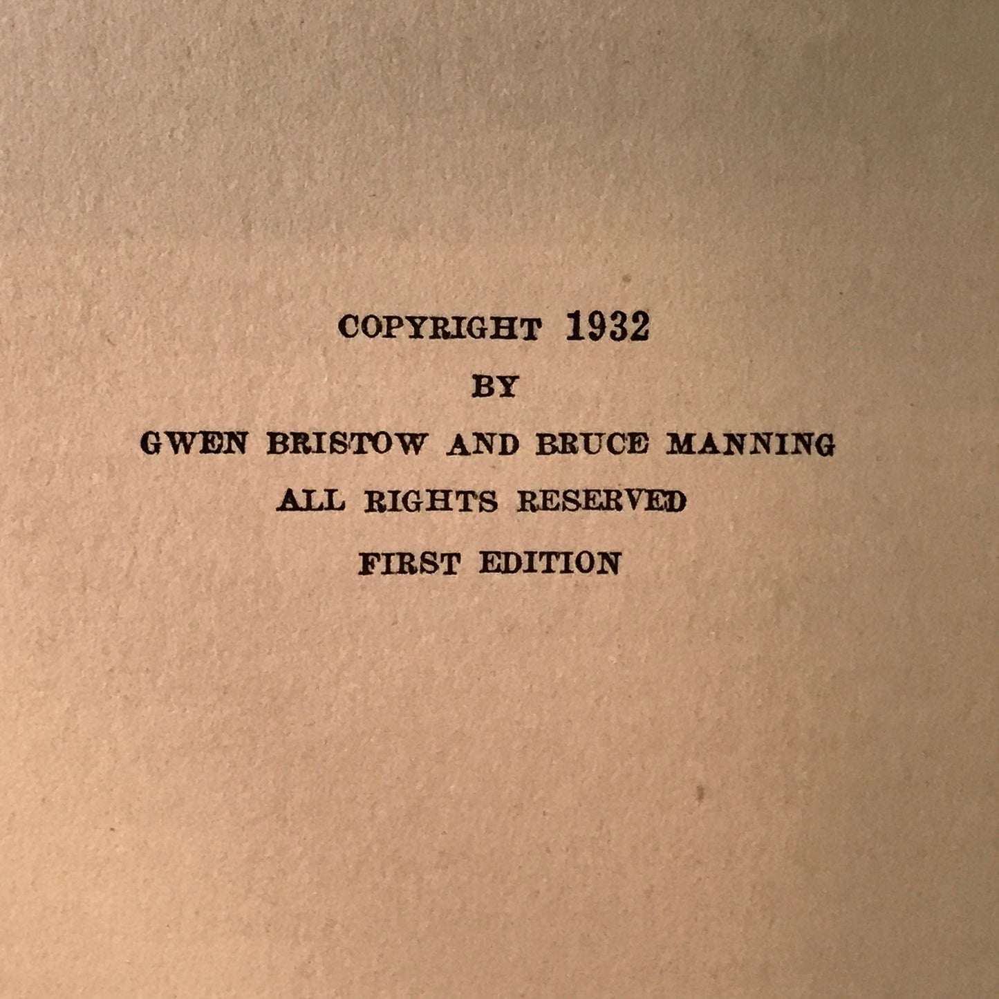 The Mardi Gras Murders - Gwen Bristow & Bruce Manning - 1st Edition - 1932