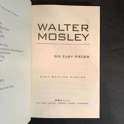 Six Easy Pieces - Walter Mosley - 1st Edition - 2003