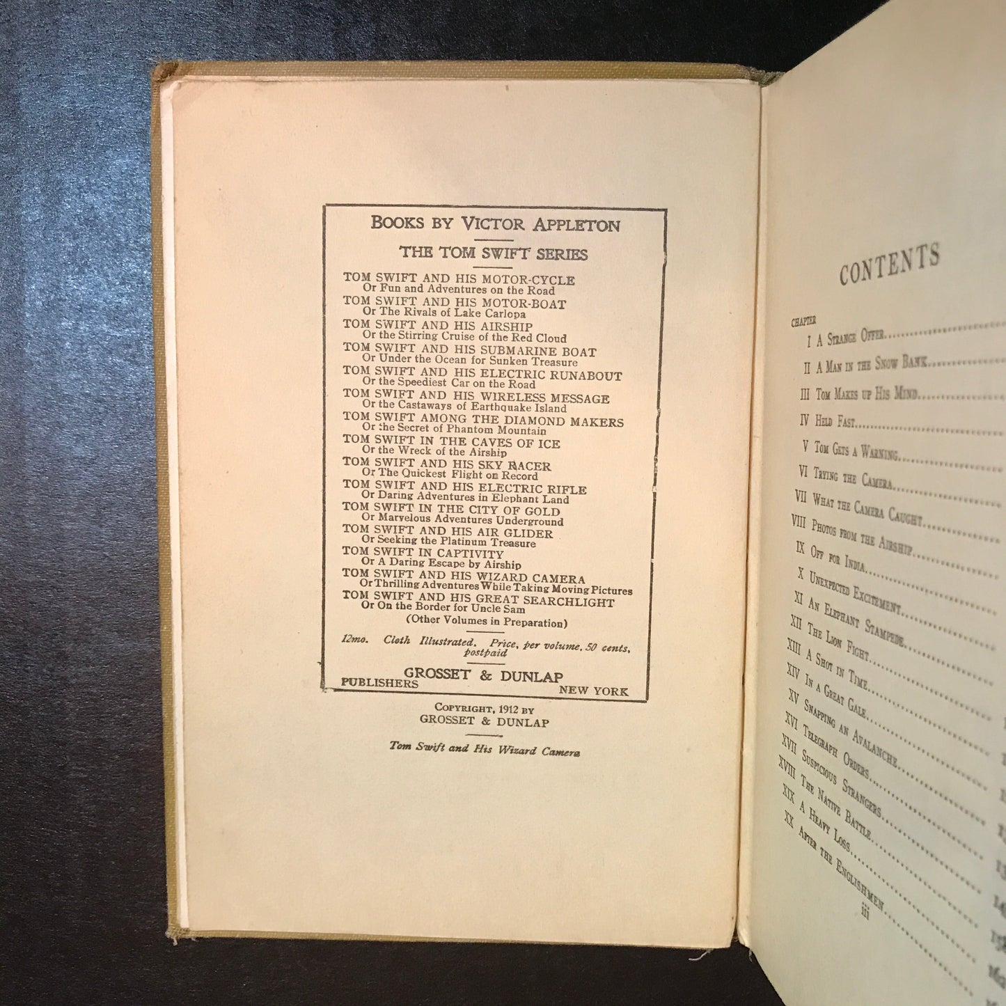 Tom Swift And His Wizard Camera - Victor Appleton - 1912