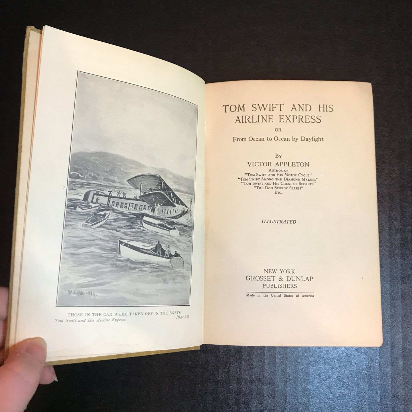 Tom Swift And His Airline Express - Victor Appleton - 1st Edition - 1926