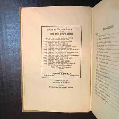 Tom Swift And His Wireless Message - Victor Appleton - 1911