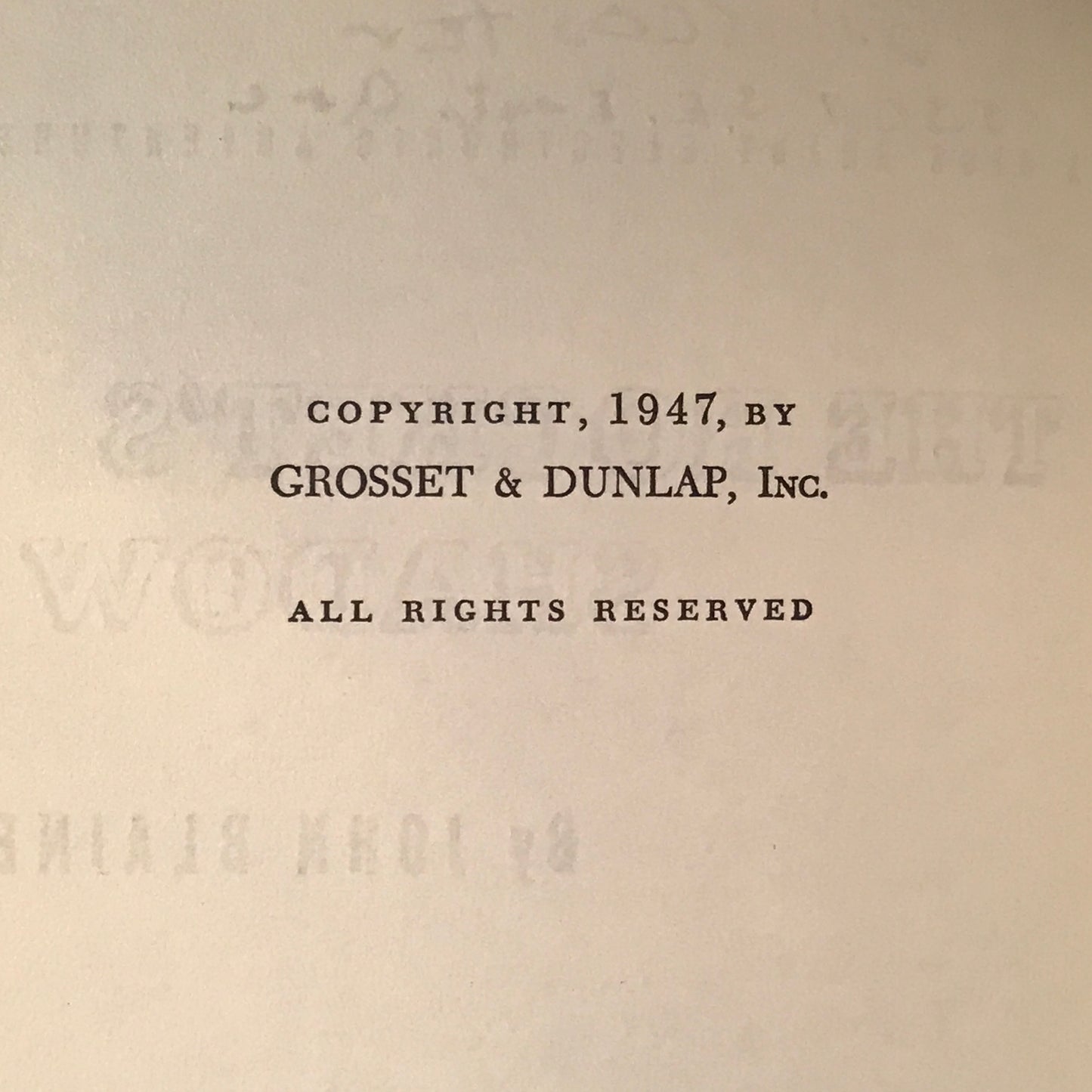 Rick Brant - The Rocket's Shadow - John Blaine - DJ - 1947