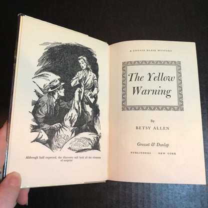 Connie Blair - The Yellow Warning - Betsy Allen - DJ - 1951