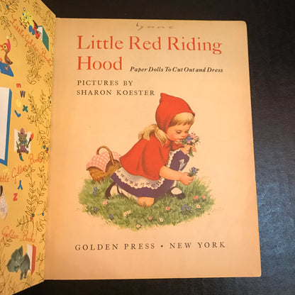 Little Red Riding Hood - Golden Press - Illustrated by Sharon Koester - "C" Print - 1959