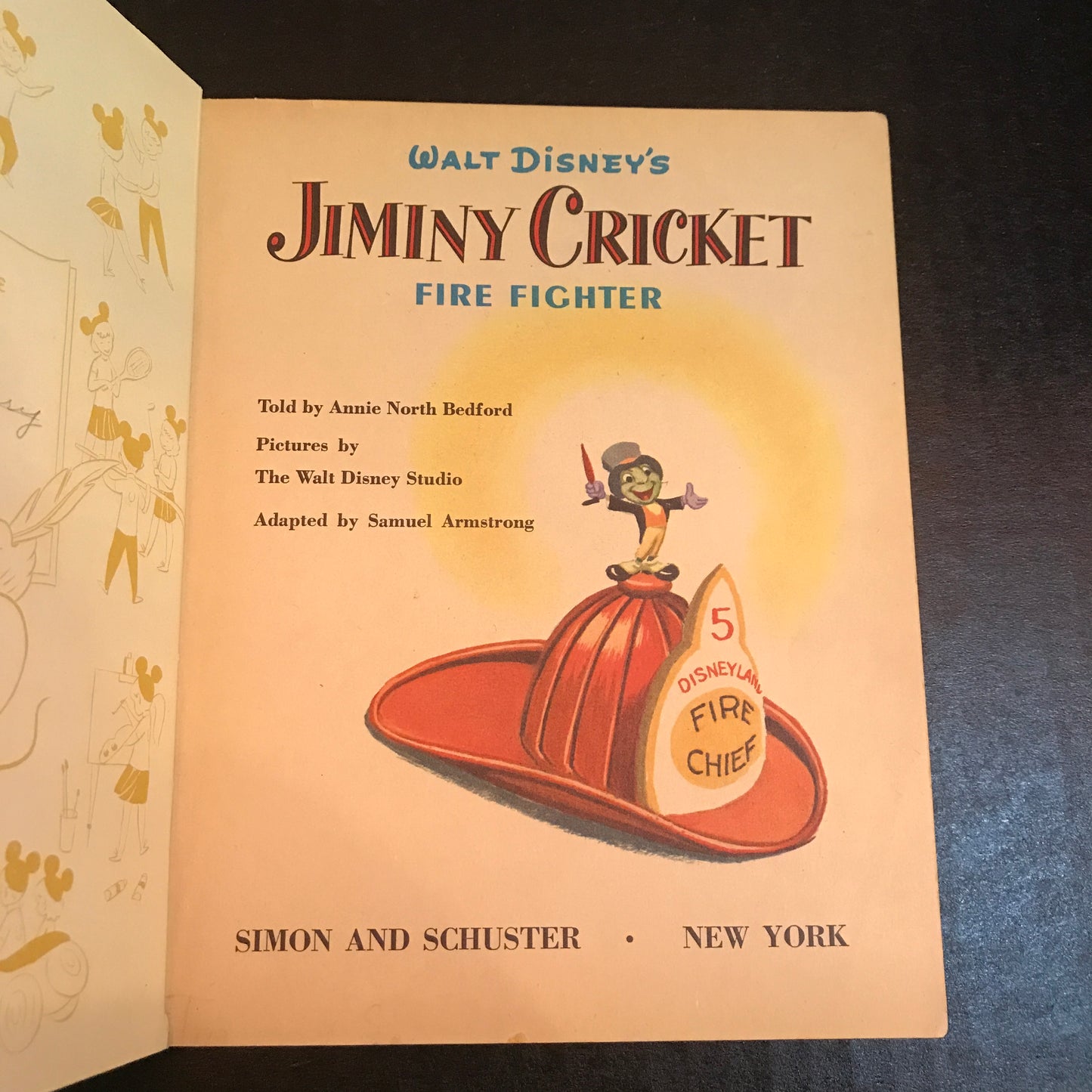 Jiminy Cricket: Fire Fighter - Annie North Bedford - "A" Print - 1956