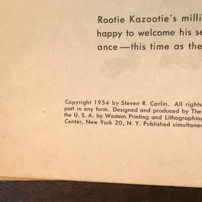 Rootie Kazootie: Baseball Star - Steve Carlin - "A" Print - 1954