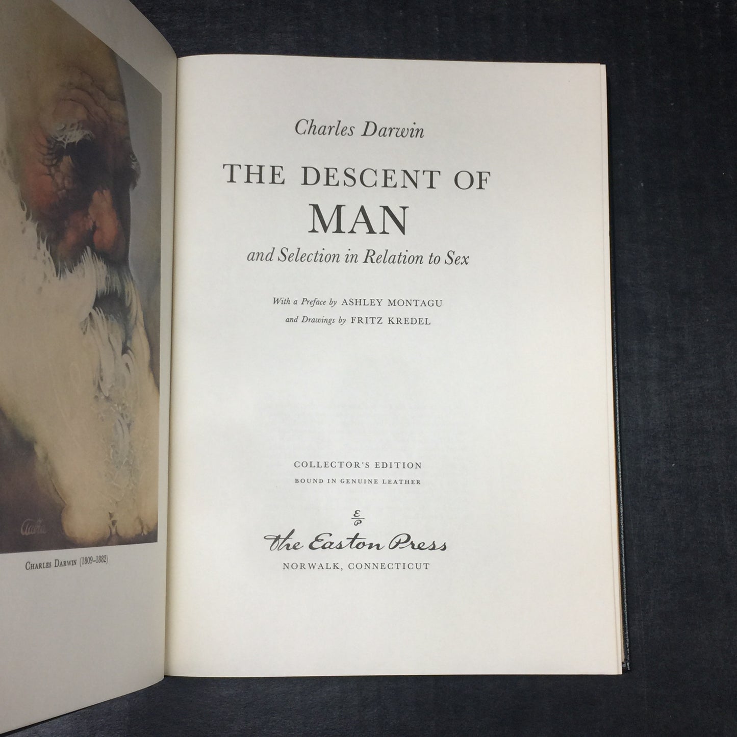 The Descent of Man - Charles Darwin - Easton Press - 1979