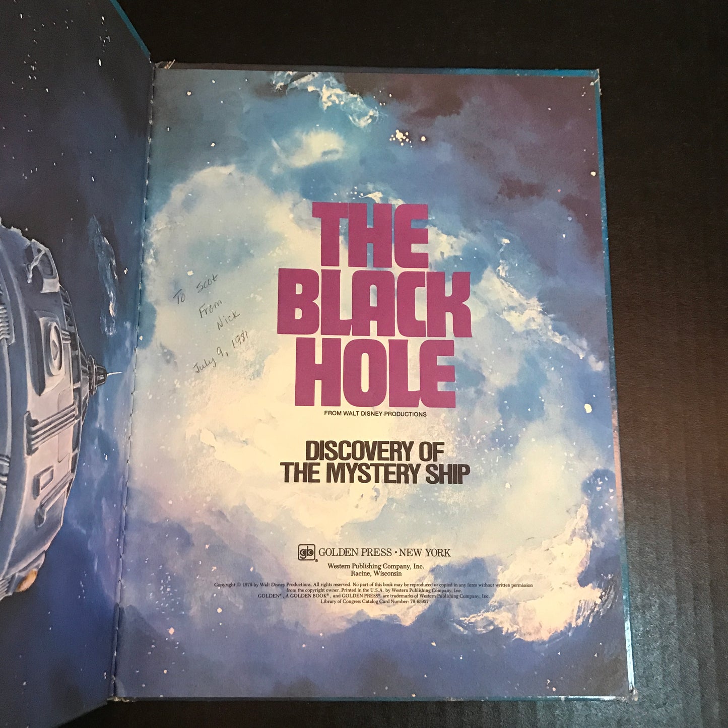 The Black Hole - Walt Disney Productions - 1st Edition - 1979