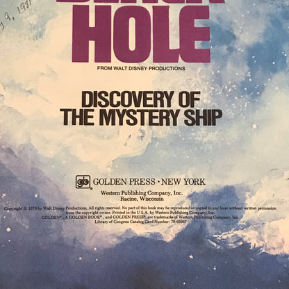 The Black Hole - Walt Disney Productions - 1st Edition - 1979