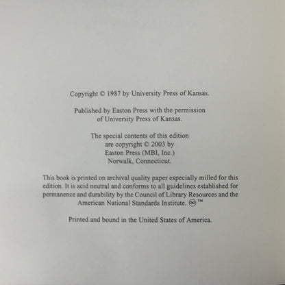 The Presidency of Benjamin Harrison - Homer Socolofsky and Allan Spetter - Easton Press - 2003