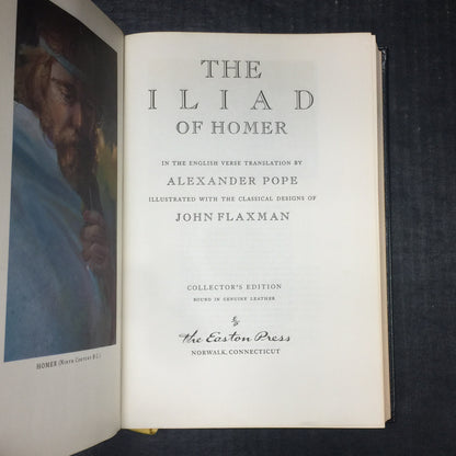 The Iliad - Homer - Translation by Alexander Pope - Easton Press - 1979