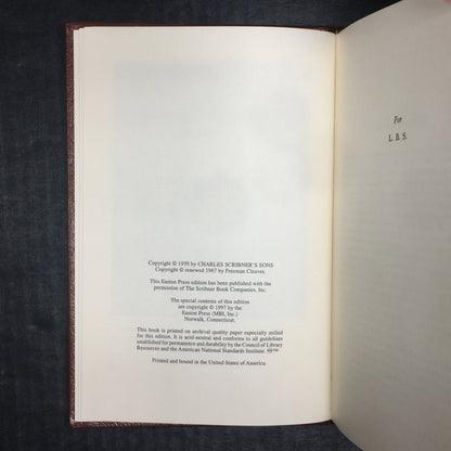 Old Tippecanoe: William Henry Harrison and His Time - Freeman Cleaves - Easton Press - 1997