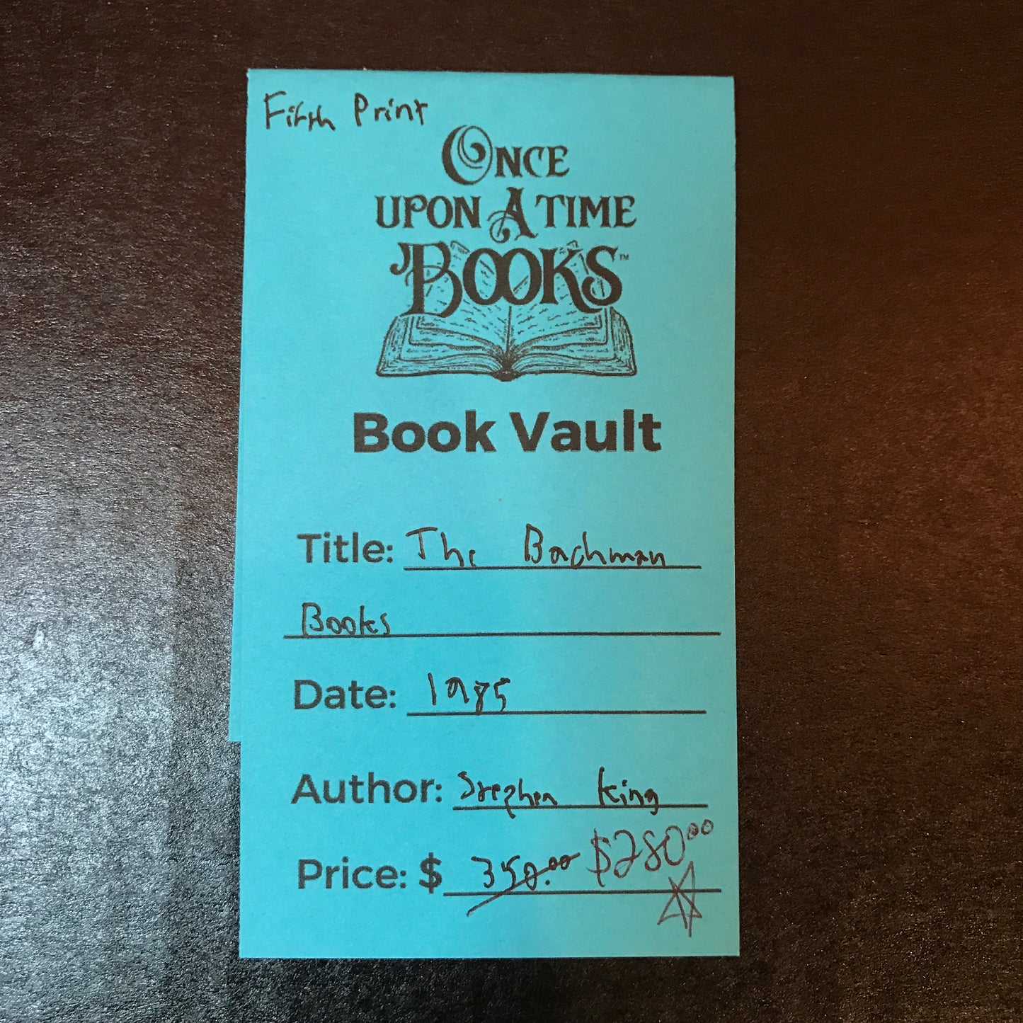 The Bachman Books- Stephen King - Fifth Print - 1985