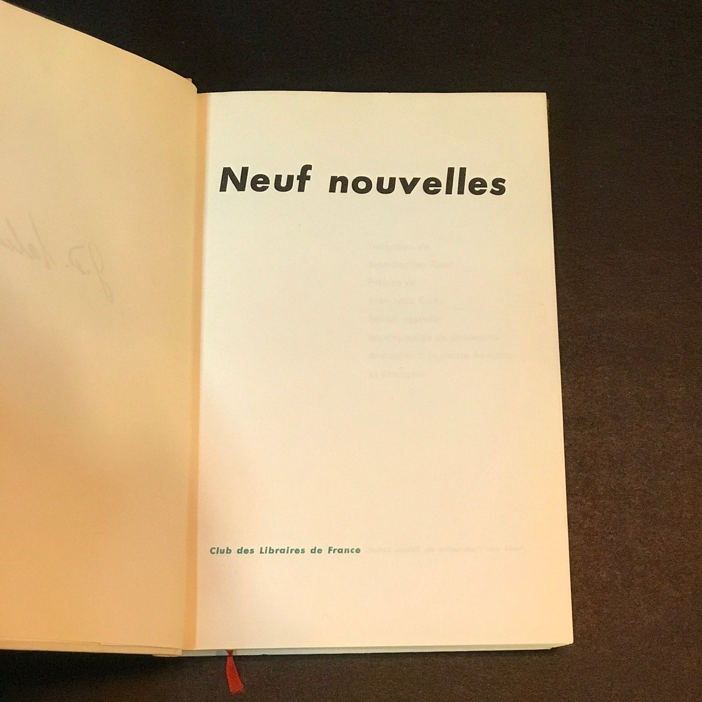 Neuf nouvelles (Nine Stories) - J. D. Salinger - French Edition - 1962