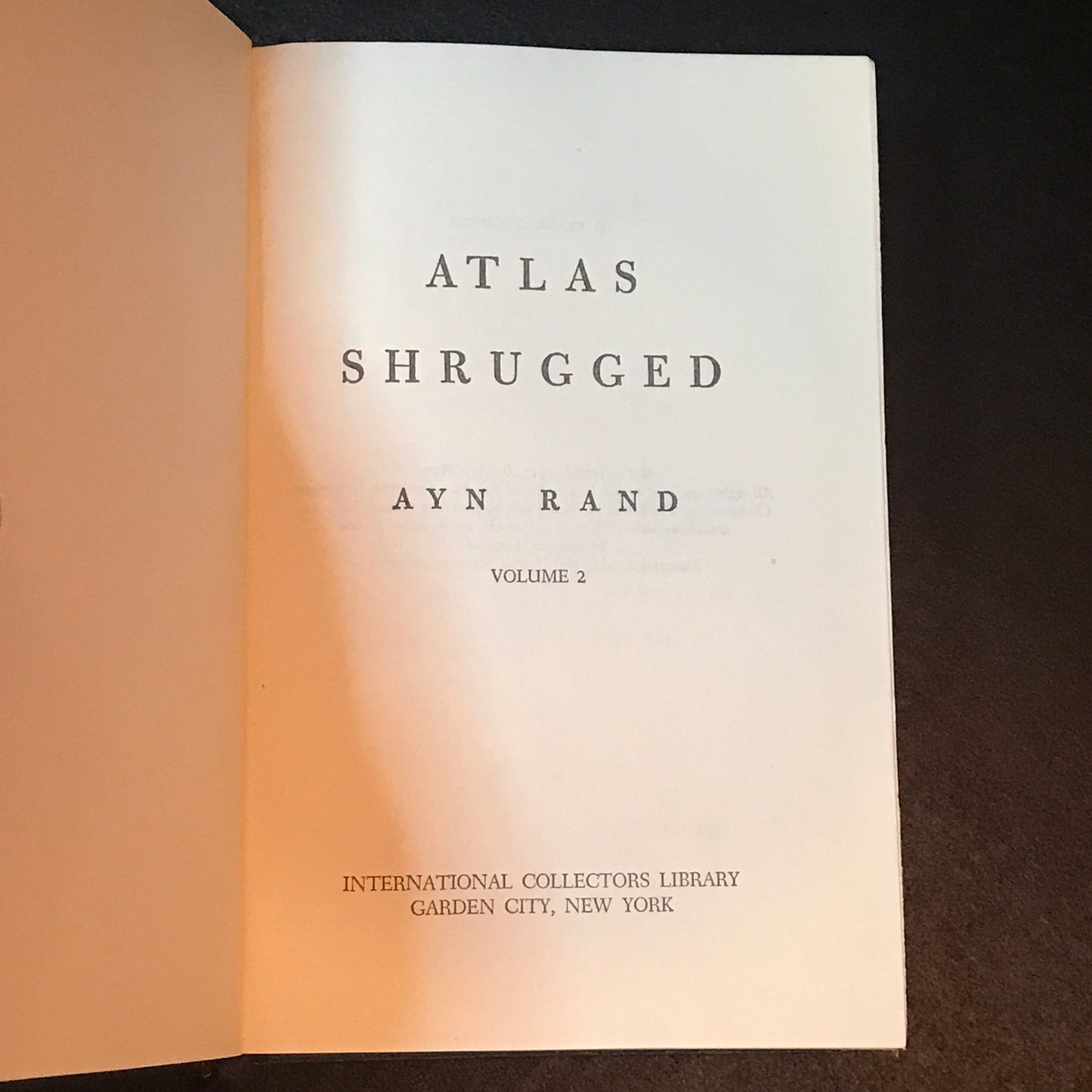 Atlas Shrugged - Ayn Rand - International Collectors Library - 2 Volume Set - 1957