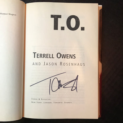 T. O. - Terrell Owens - Signed - First Edition - 2006