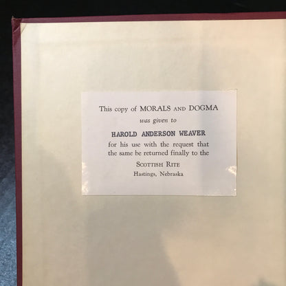 Morals and Dogma - Albert Pike - 1958