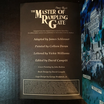 The Master of Rampling Gate - Anne Rice - First Edition - 1991