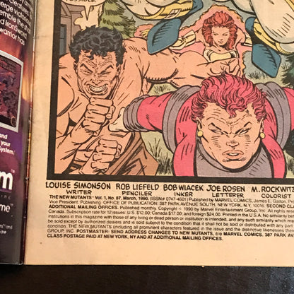 The New Mutants #87 - Louise Simonson - First Appearances of Cable and Stryfe - 1990