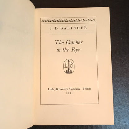 The Catcher in the Rye - J. D. Salinger - Fifth Print - 1951