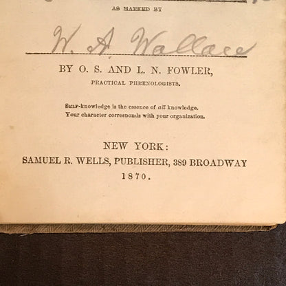 New Illustrated Self-Instructor in Phrenology and Physiology - O. S. and L. N. Fowler - 1870