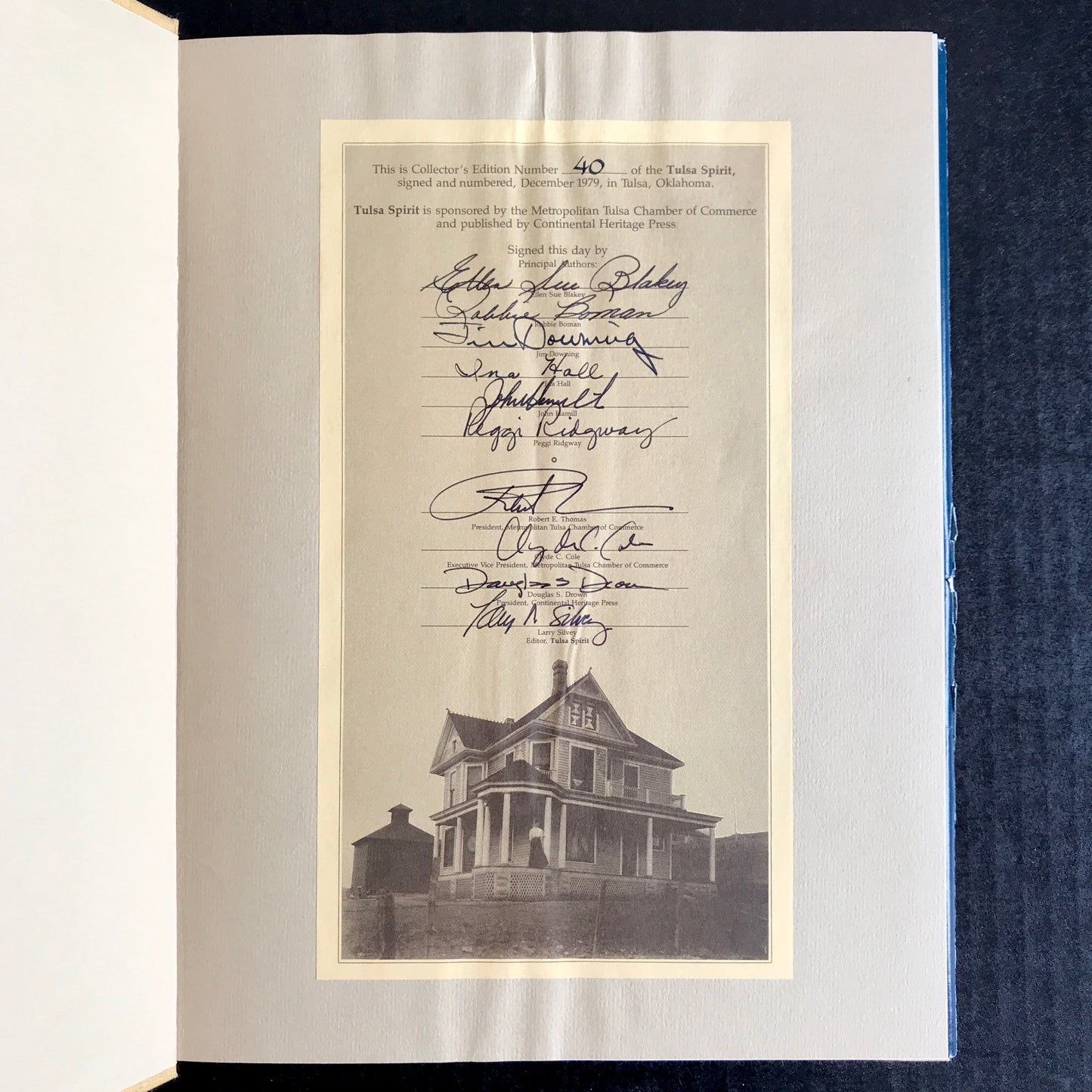 Tulsa Spirit - Blakey, Boman, Downing, Hall, Hamill, & Ridgeway - Signed - Collector's Edition - 1979