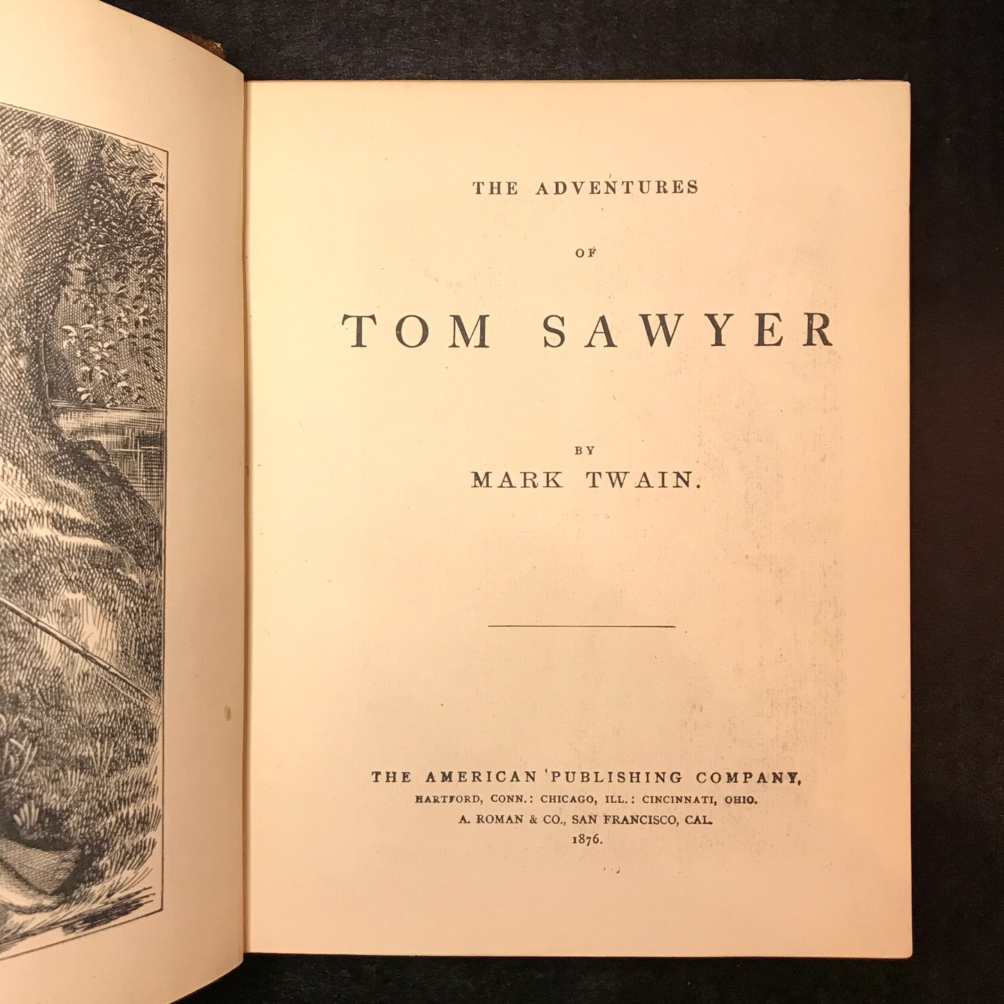 Tom Sawyer - Mark Twain - First Edition - Third Printing - Original Publisher's Deluxe Binding - 1876