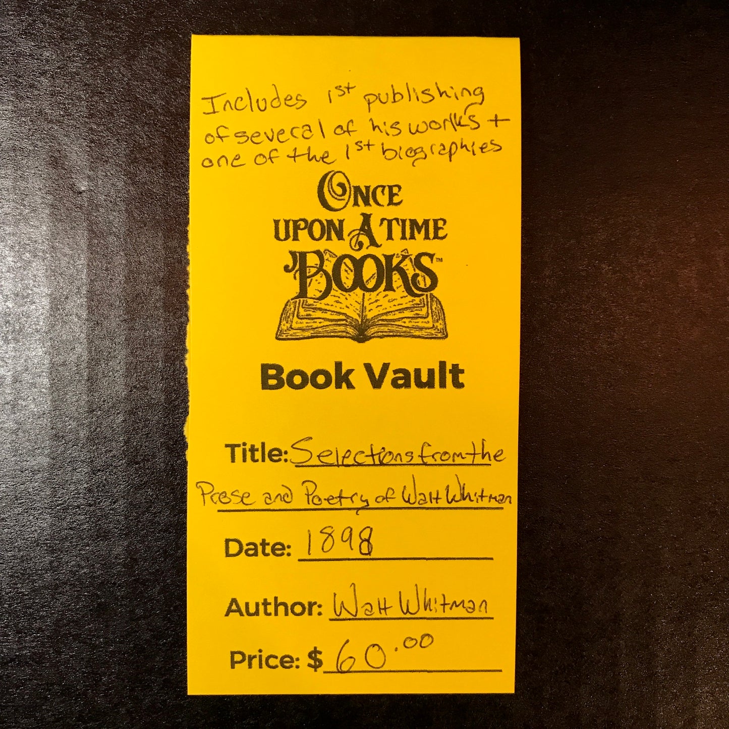 Selections from the Prose and Poetry of Walt Whitman - Walt Whitman - 1898