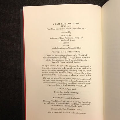 Joyland - Illustrated Edition - Stephen King - First Thus - 2015