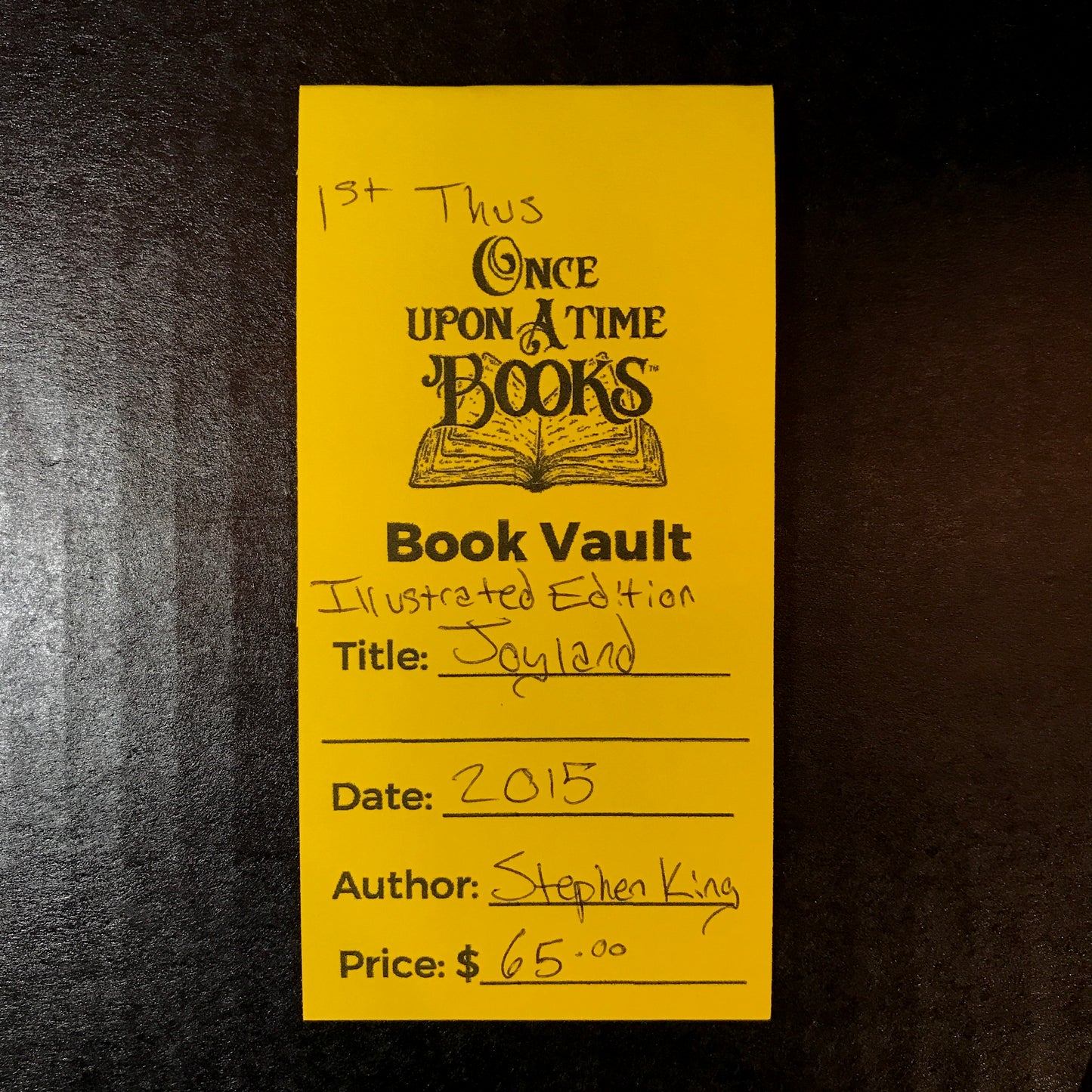 Joyland - Illustrated Edition - Stephen King - First Thus - 2015