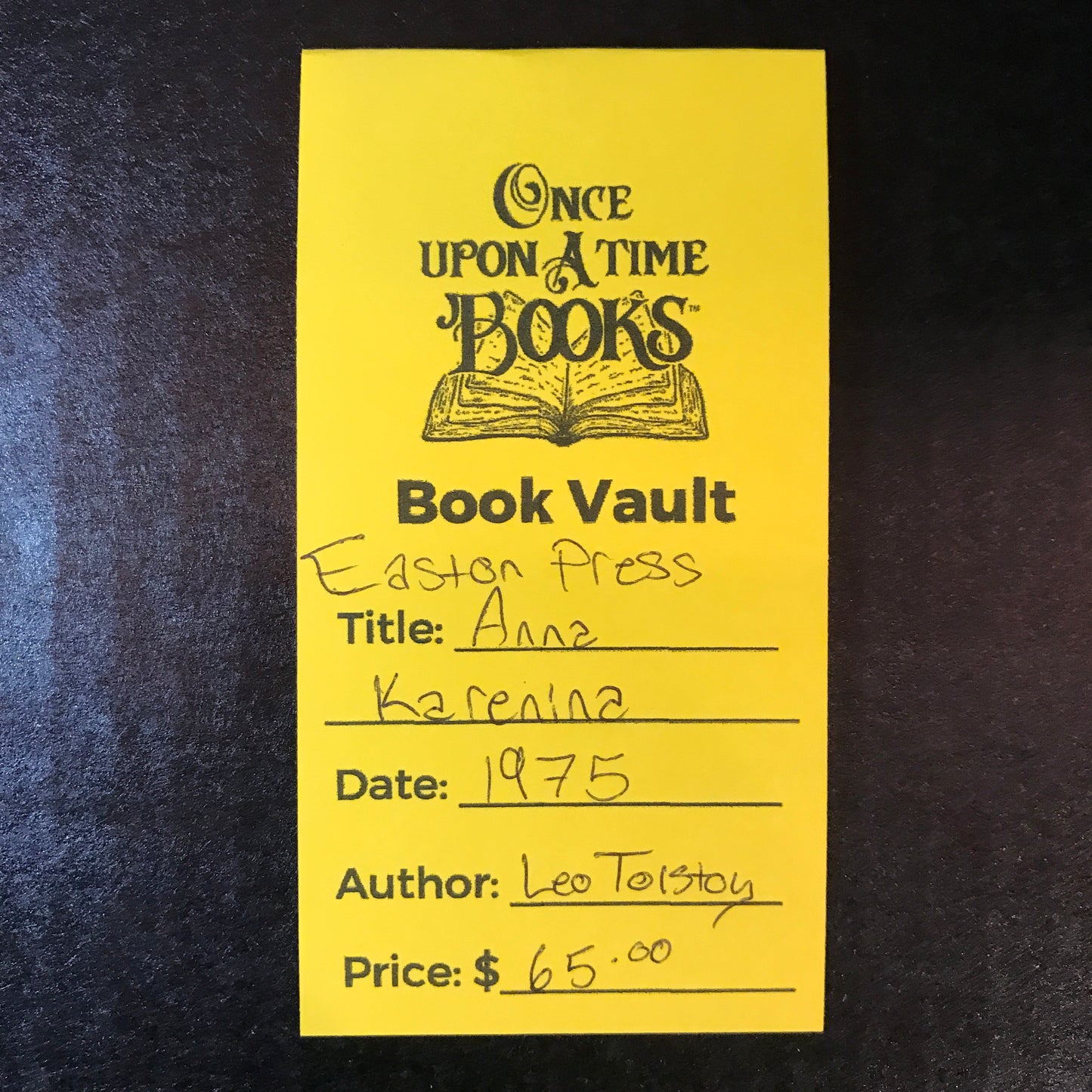 Anna Karenina - Leo Tolstoy - Easton Press - 1975