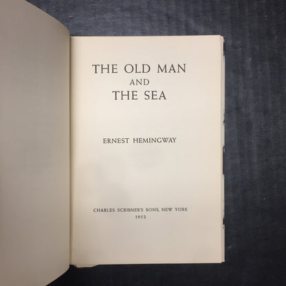 The Old Man and The Sea - Ernest Hemingway - Book Club Editon - 1952