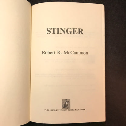 Stinger - Robert R. McCammon - Book Club Edition - 1987