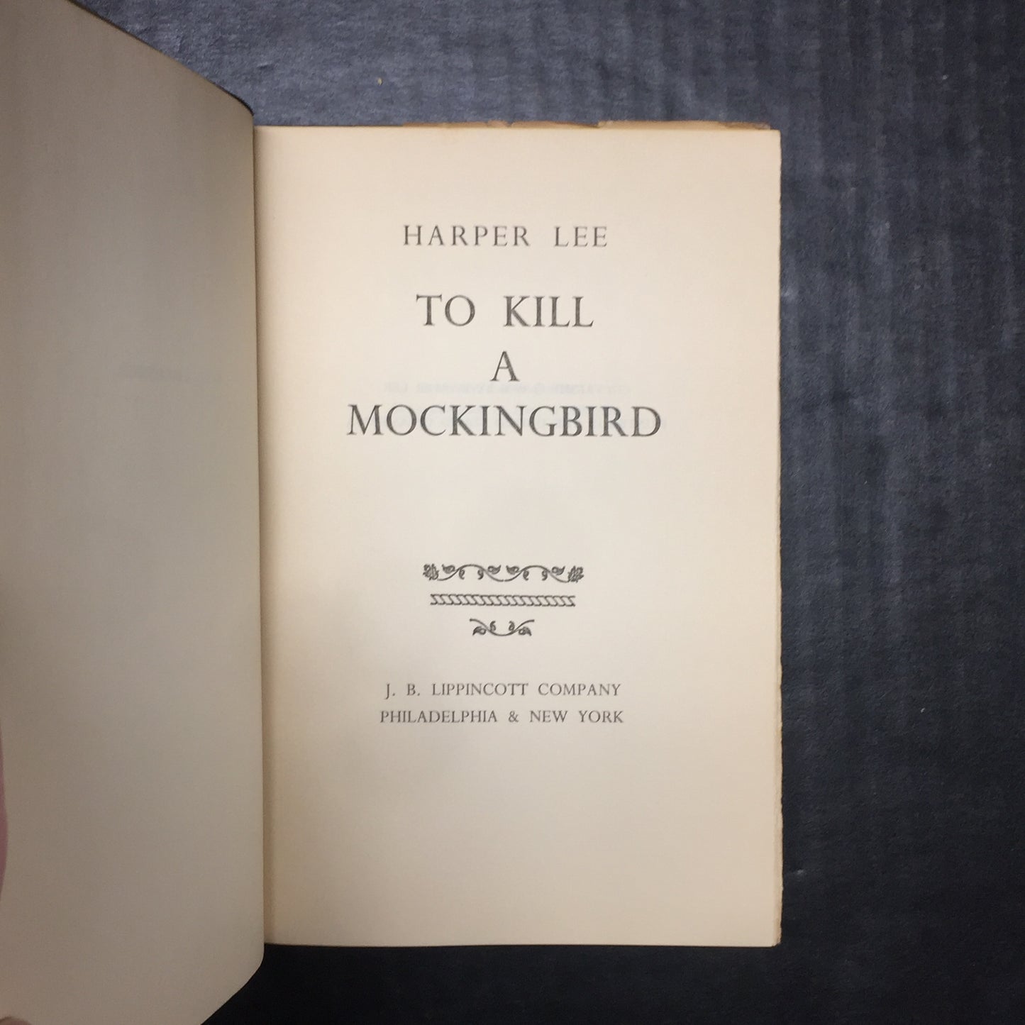 To Kill A Mockingbird - Harper Lee - Book Club Edition - 1960