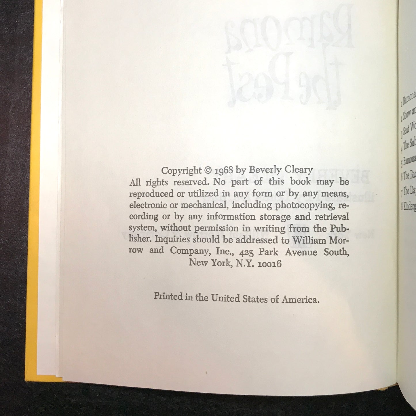 Ramona the Pest - Beverly Cleary - Book Club Edition - 1968