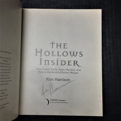 The Hollows Insider - Kim Harrison - First Edition - Signed - 2011