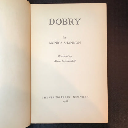Dobry - Monica Shannon - 2nd Print - 1935