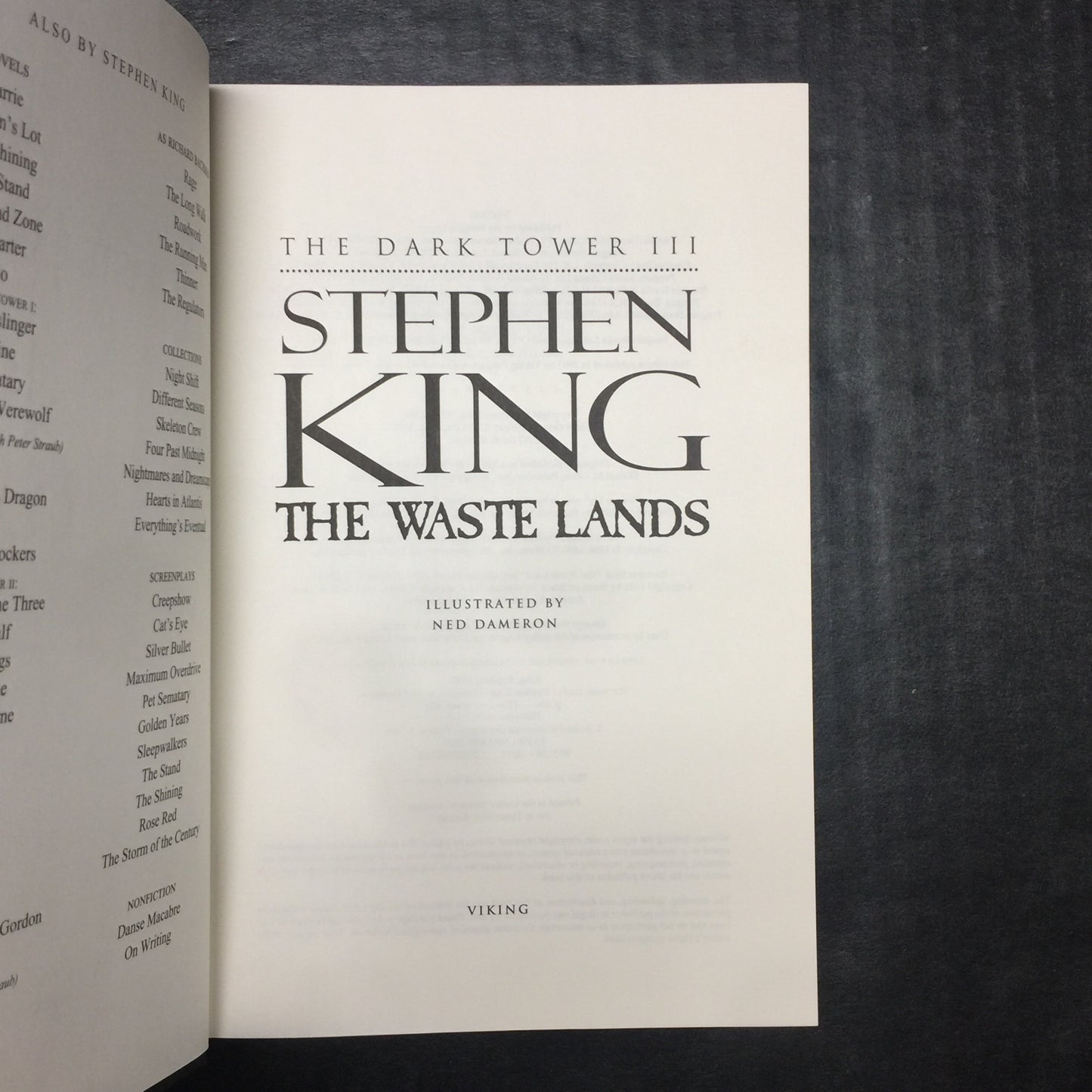 The Waste Lands - Stephen King - First Thus Edition - 2003