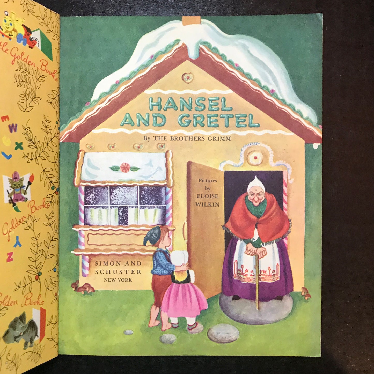 Hansel and Gretel - The Brothers Grimm - A Print - 1954