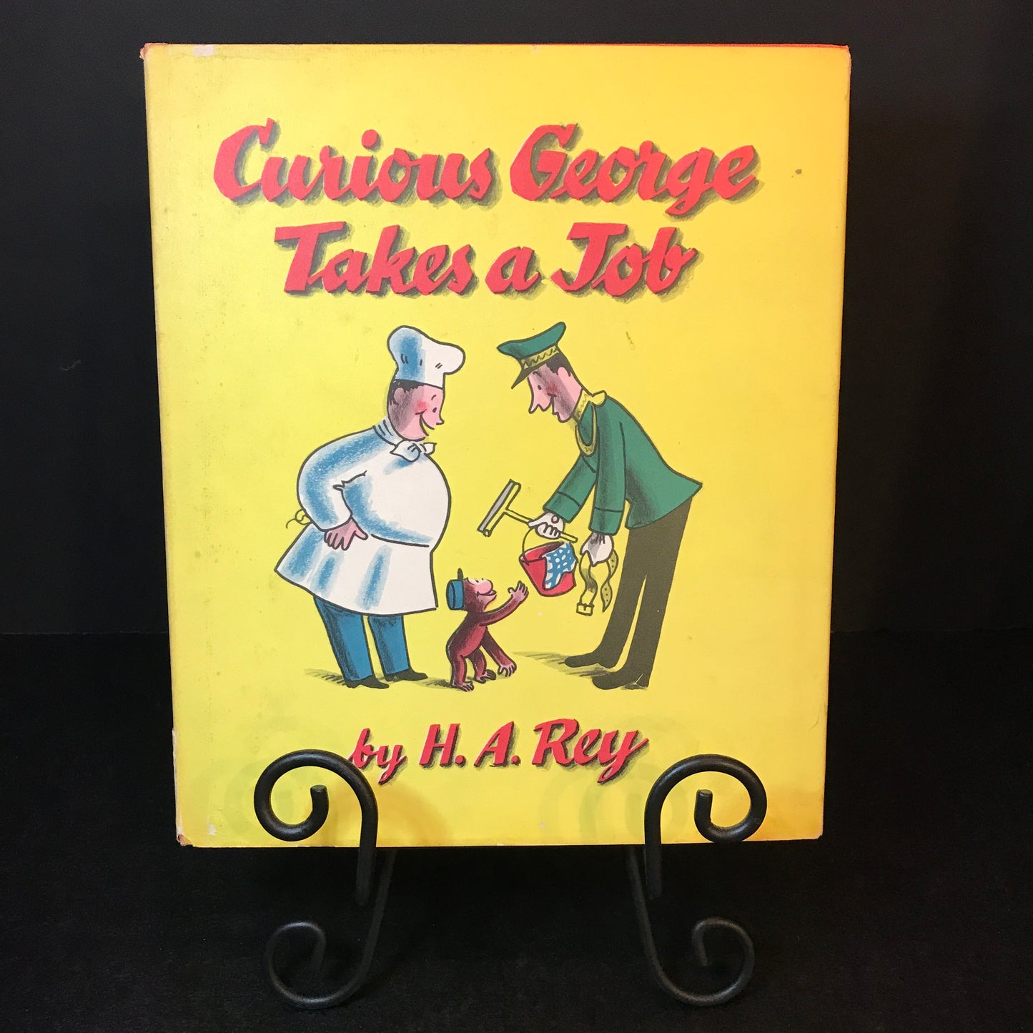 Curious George Takes a Job - H.A. Rey - 12th Print - Later Reprint - 1958